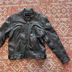 Black Leather Motorcycle Jacket